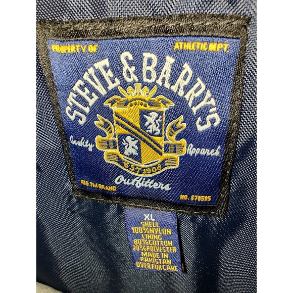 Vintage Steve & Barrys Mens Light Blue Jacket Size XL 100% Nylon Shell Y2K - Picture 7 of 14
